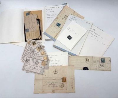 FRANCE Réunion de lettres avec timbres classiques (cérès, na…