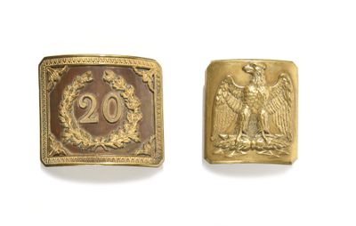 Boucle de ceinturon de tambour major du 20e régiment d’infan… - Photo 1