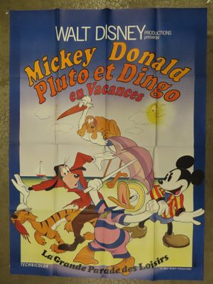 mickey donald plutoe et dine en france - french movie poster
