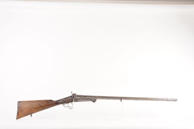 France Fusil de chasse à broche Crosse bois, platine arrière…