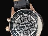 an image of a close up of a watch on a black background
