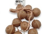 a bunch of chocolate candies on a string