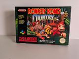 donkey kong 2 super nintendo game box