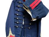 uniform of a military officer with red and blue stripes on a white background
