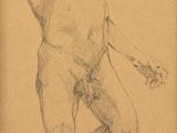 une image représentant le dessin d'un homme debout sur une jambe