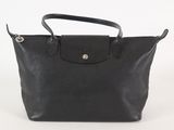 sac cabas Longchamp en cuir noir