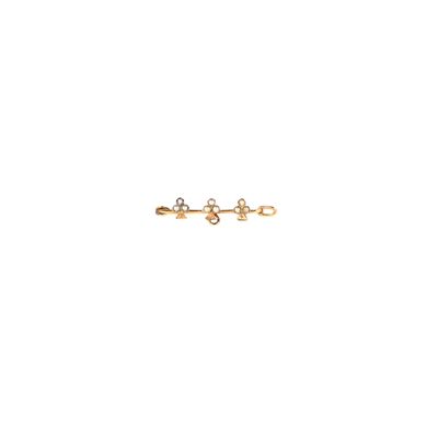 Travail français vers 1900 Petite broche barrette de bavoir …