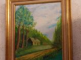 a picture of a painting hanging on the wall