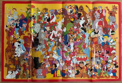 WALT DISNEY Affiche Personnages de Disney : Peter Pan, 101 d…