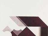 an image of a black and white poster with geometric shapes
