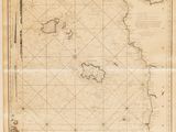 an old map of the british and british islands