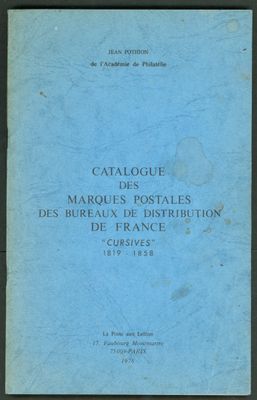 catalogue des marque postales des brux de distribution de france