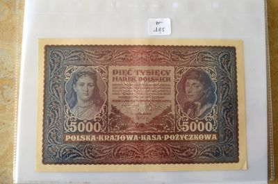 Un billet Polonais de 5000 Marek, 7 février 1920, neuf