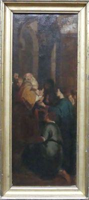 D'après RUBENS, "La présentation au temple", huile sur toile…