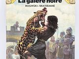 the cover of a book with a picture of a man wrestling a leopard