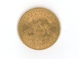 an image of a gold coin on a white surface