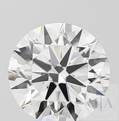 un diamant rond taille brillant, avec un diamant brillant en son centre