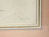 a picture of a blue bird on a branch in a frame