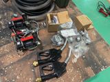 a lot of tools that are laying out on the floor