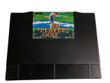 a black game case with a picture of a golf player on it