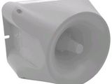 une image représentant un distributeur de papier toilette blanc sur fond blanc