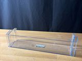 clear acrylic display case with a logo on the front