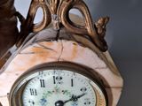 a clock that is sitting on top of a table
