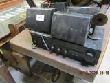 a radio sitting on top of a table in a room