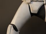a close up of a person in a star wars costume