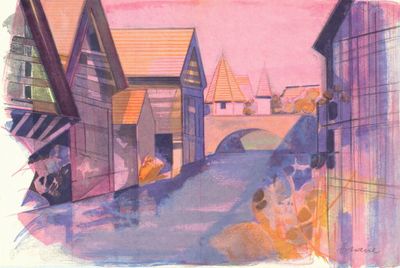 Camille HILAIRE (1916-2004) - La Weiss à Kaysersberg, 1975, …