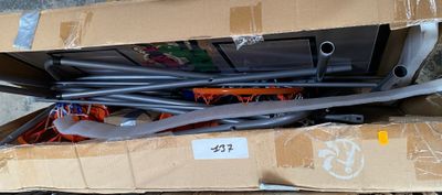 a cardboard box with a bunch of wires inside of it