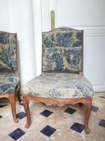 PAIRE DE CHAISES en chêne mouluré et sculpté à dossier plat … (photo 3)