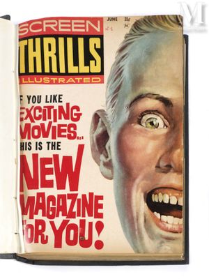 la couverture d'un magazine sur laquelle figure la photo du visage d'un homme