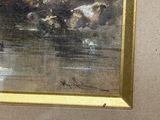 a picture of a painting on the wall of a room