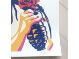 an image of a picture of a person holding a flower