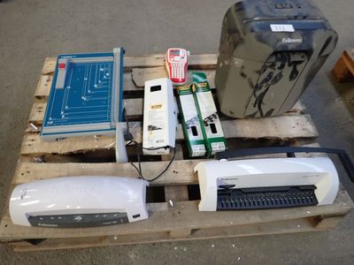 a lot of items that are sitting on a pallet