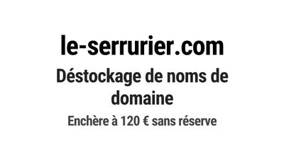 Nom de domaine le-serrurier.com.