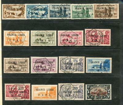 a group of stamps with different types of stamps on them