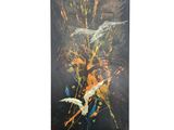 an image of a picture of a painting of birds flying in the sky