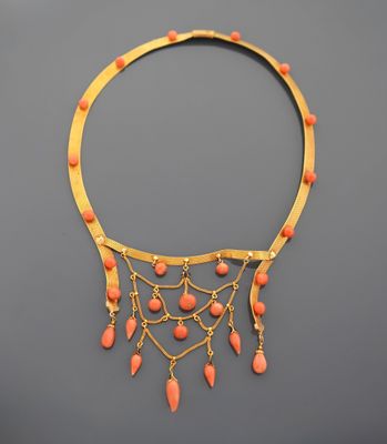 Ravissant collier en or jaune 18K 750 millièmes, la maille p…