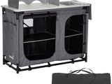 une photo d'une table à langer portable équipée de deux bacs et d'un sac