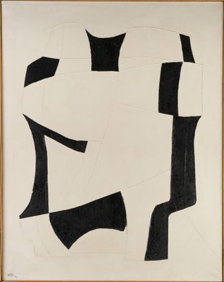 a black and white drawing of a man with a hat on his head