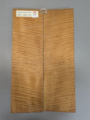 Fond en deux parties en érable pour violon, ~40cm