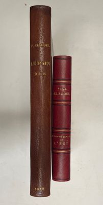 deux vieux livres posés l'un à côté de l'autre sur une surface blanche