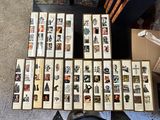 a table with a lot of books on it