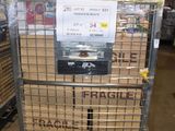 a cart with a lot of boxes on it in a warehouse