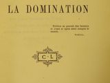 the front cover of a book with the title la domination
