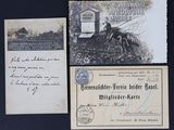 trois vieilles cartes postales représentant une abeille et une ruche