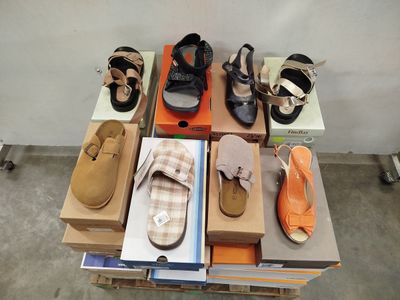 plusieurs paires de chaussures posées sur une table
