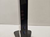 an image of a black and silver device on a stand